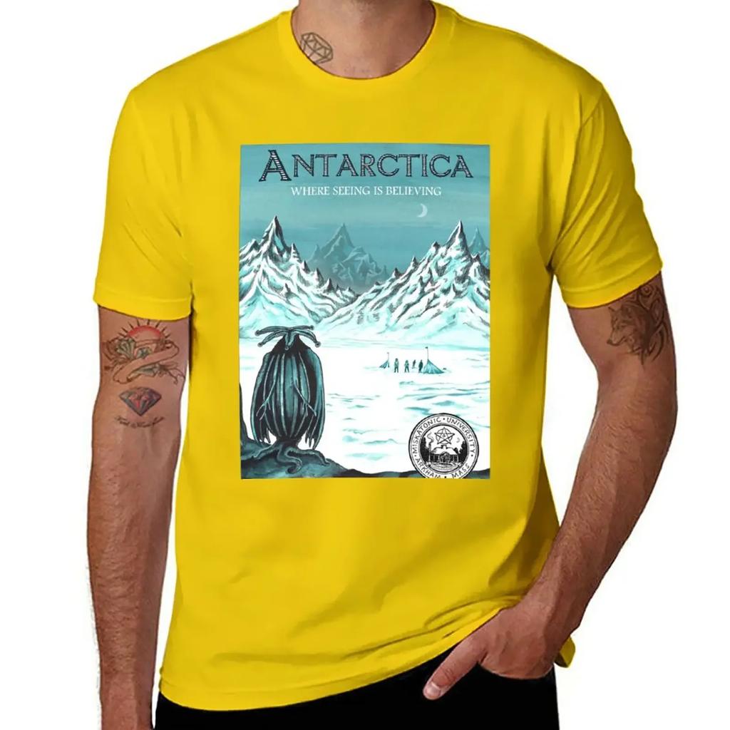 Antarktis wo sehen glauben macht T-Shirt Zölle Sommer Oberteile koreanische Mode Herren Kleidung