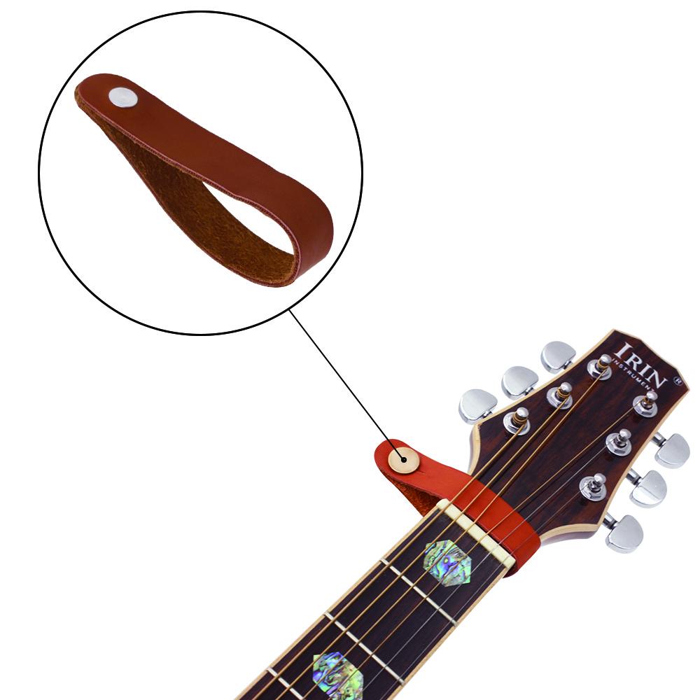Acoustic Guitar Neck Strap Button Headstock Adaptor Synthetic Leather