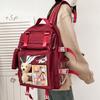 School Bag, Large Capacity, Versatile Cute Student Forest-style Transparent Doll Bag, INS Simple Double-shoulder Pain Bag, Japanese-style Niche School