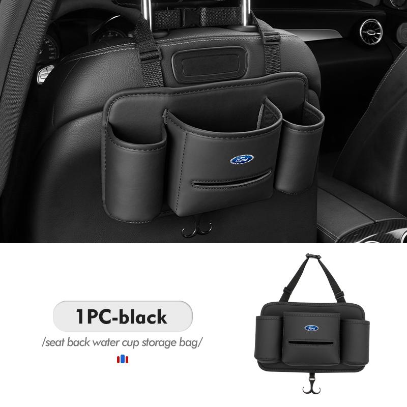 For Ford Car Seat Middle Armrest Leather Hanging Organize Storage Bag Escort KA Flex Everest KA Expedition Falcon Fusion