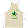 Kitchen Apron - Animals To Save (I Can't) - Thick Cotton - DTG France Printing - Adjustable Ties