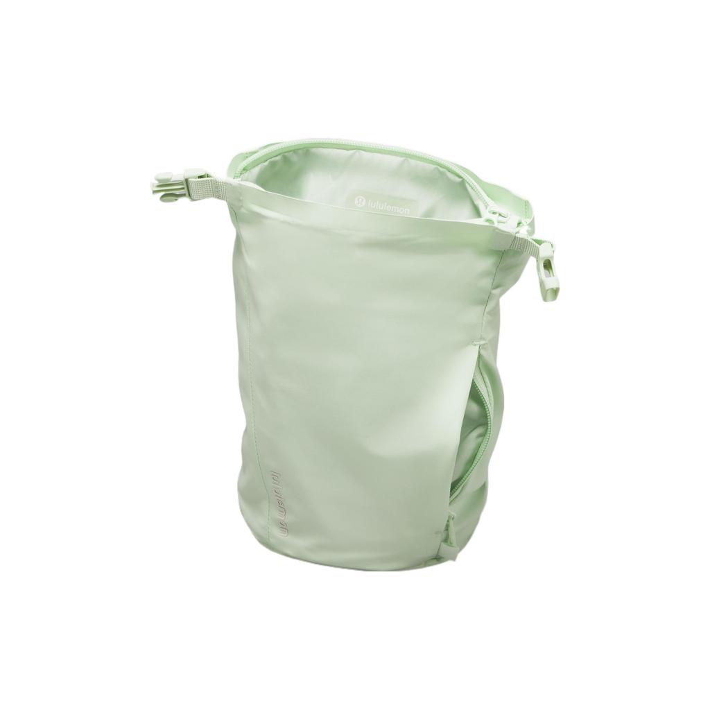 Lululemon 3L Roll Top Adjustable Shoulder Strap Recycled Nylon Crossbody Bag Unisex Bags Cabbage-Green White Alabaster LU9AXWS-KOGR