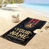 Name Custom Atlanta United FC Print Beach Towel, Large Soft Quick Dry Towel for Beach Camping Swimming