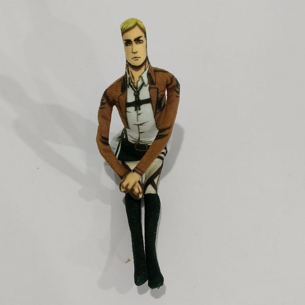 Anime Attack On Titan Rivaille Ackerman Eren Jaeger Cosplay Doll Plush Stuffed Dolls Abstract Wire Skeleton Halloween Prop