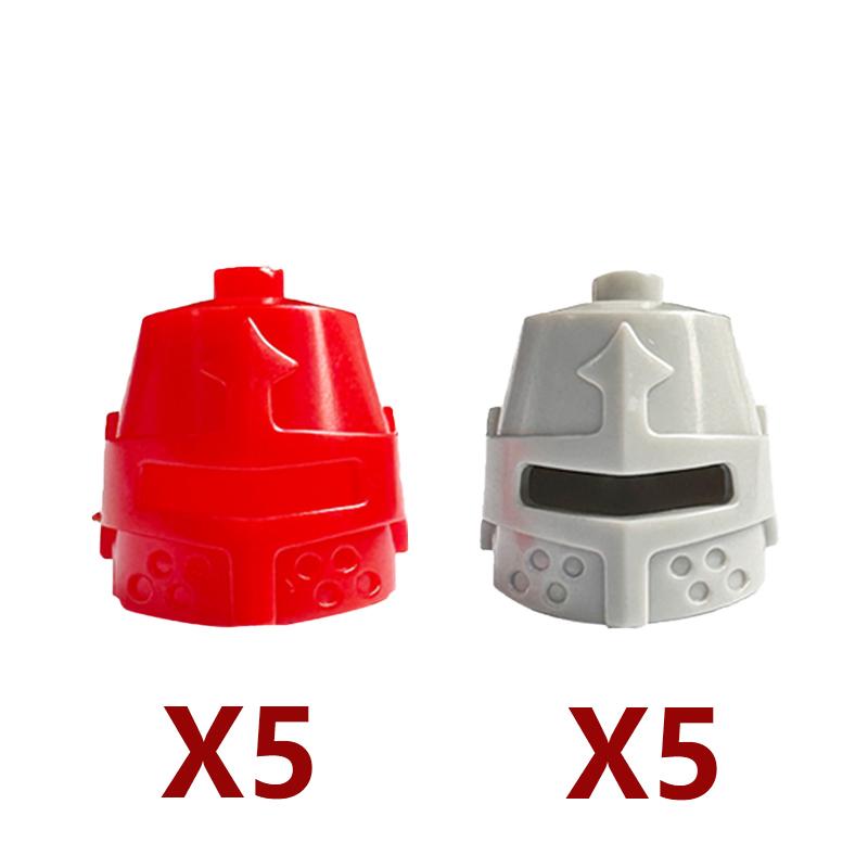 MOC Baustein Mittelalter Ritter Römischer Soldat Zubehör Helm Kopfbedeckung Flammenfeder Schwarzer Adler Schild König Umhang Ziegelstein Spielzeug