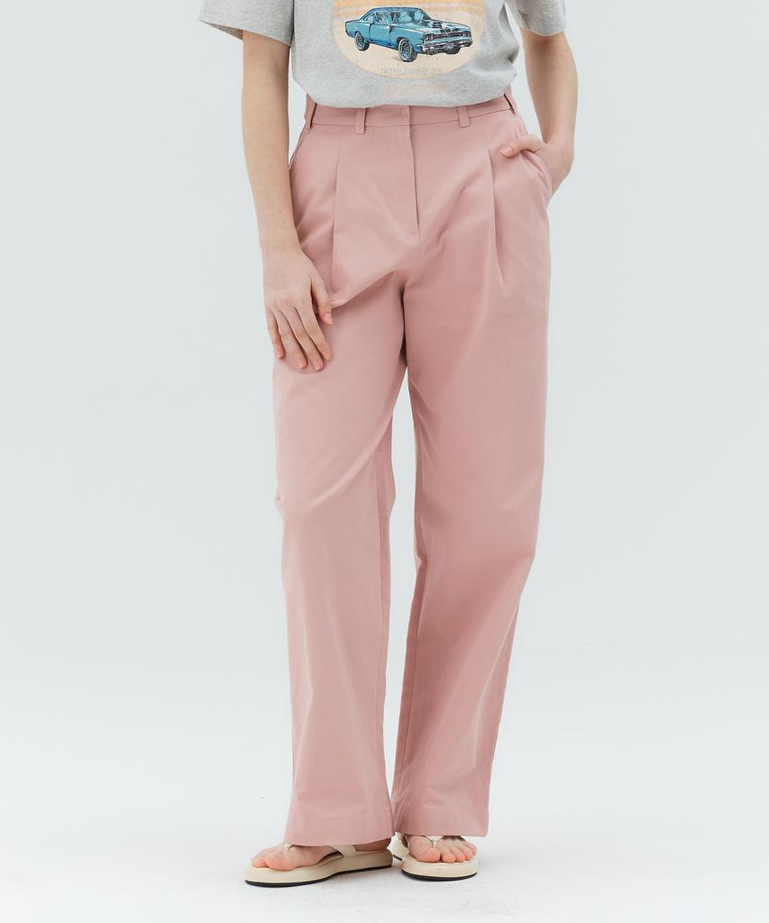 MIND BRIDGE WOMEN [W] Straight Cotton Pants - 2 Colors Mypt3213