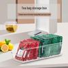 Multifunctional Desktop Organizer: Tea Bag, Cosmetics & Remote Storage Box for Household & Living Room Use