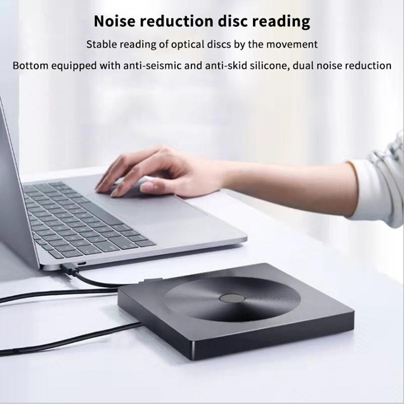 Typec+USB 3.0 Externes Blu-Ray-Laufwerk CD24X High-Speed-Laufwerk Werkzeuge Und Brennschreiber-Adapter DVD CD Extern Multifunktion A3Y9