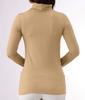 Little Island Warm Innerwear Women's High-Neck, High-Tension Fleece-Lined (Long Sleeves/Stretch) (3L/Beige)