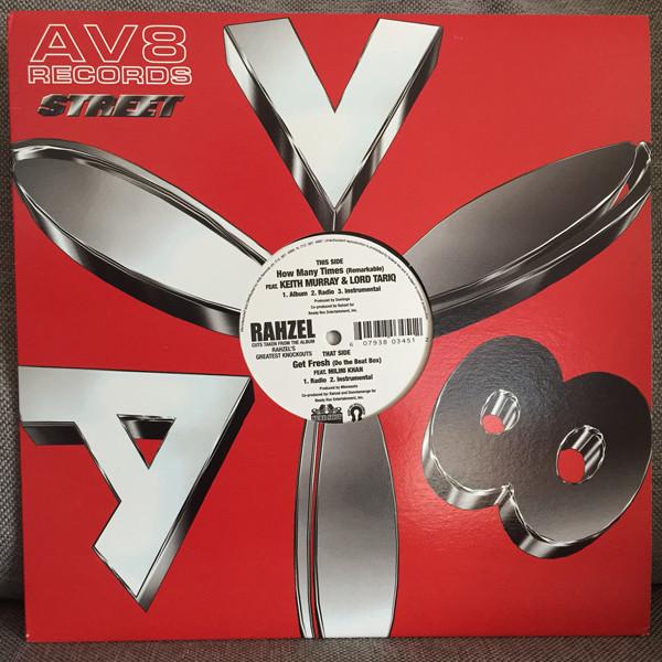 12inch Record RAHZEL - How Many Times (Remarkable) / Get F AV345 AV8 2004 US Rap & Hip-Hop/R&B Used