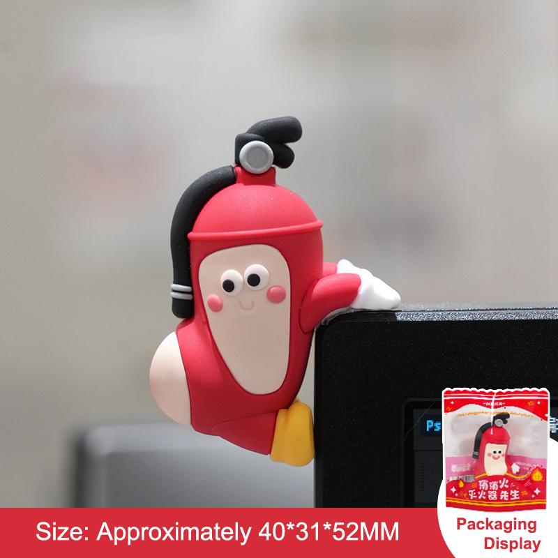 Mr. Extinguisher Mini Party Decoration Creative Central Control Screen Doll Ornaments Funny Resin Office Decor Wholesales 2026