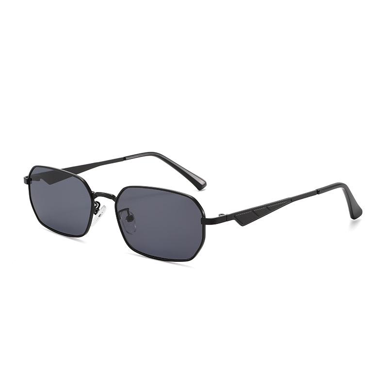 Fashion Cross-Border Small Frame Metal Sunglasses: Retro Square UV Protection for Men & Women in Hong Kong Style