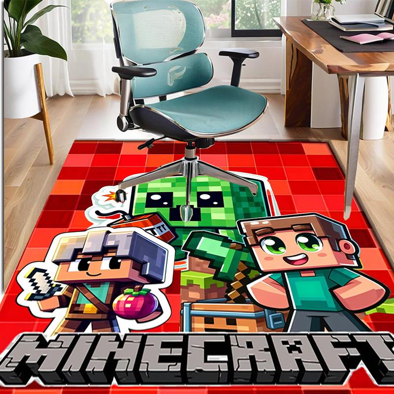 Gamer Pattern Rug, Indoor/Outdoor Mat, for Picnic, Gameroom, Bedroom, Office, Living Room, Home Decor Carpet, Birthday Gift