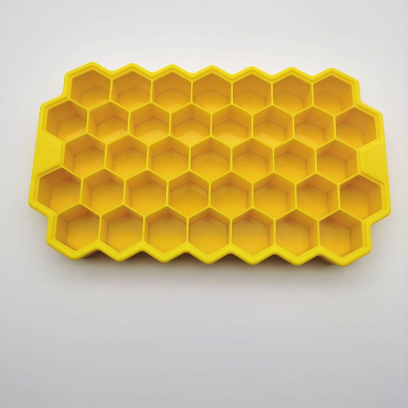 Honeycomb Mesh 37 Stackable DIY Ice Mold Reusable Food Grade Mold with Removable Lids Kitchen Tools Freezer Summer Mould