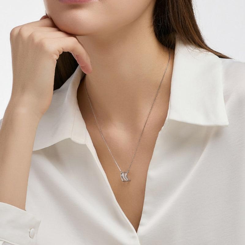 DIDIER DUBOT Miss Doo Silver Necklace JDRNT5S54XX