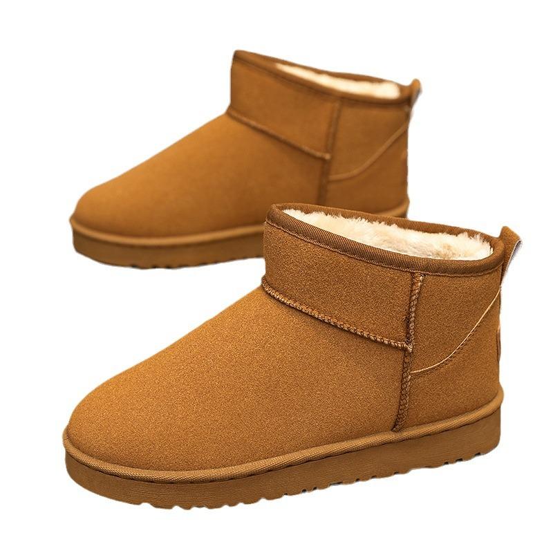Large Size Platform Cotton Shoes Solid Color Comfortable Soft Warm Snow Boots