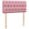 Box Spring Bed with Mattress Pink 100 x 200 cm Velvet