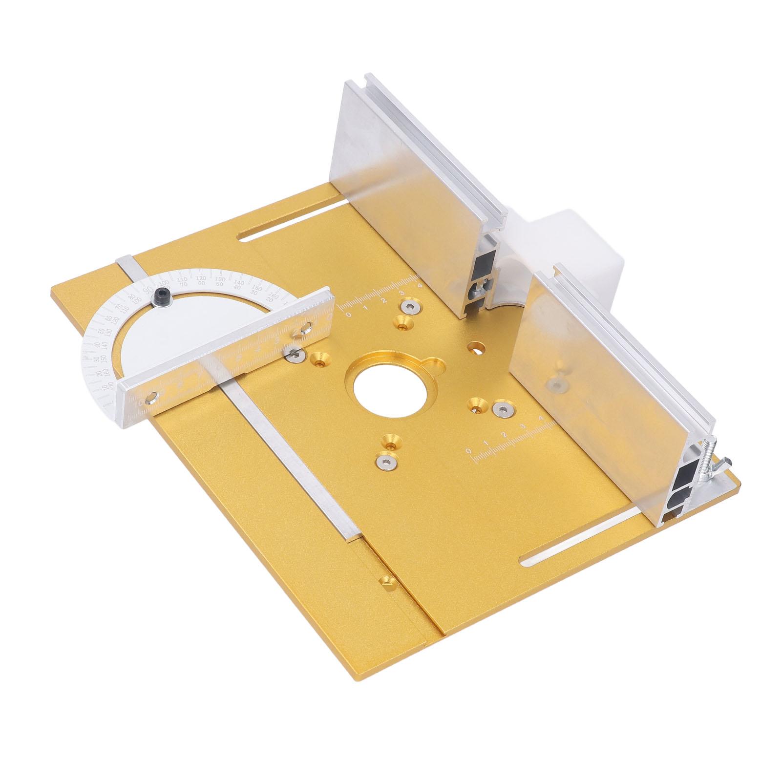

Trimming Machine Flip Plate Aluminium Alloy Milling Guide Table Insert Plate for Woodworking