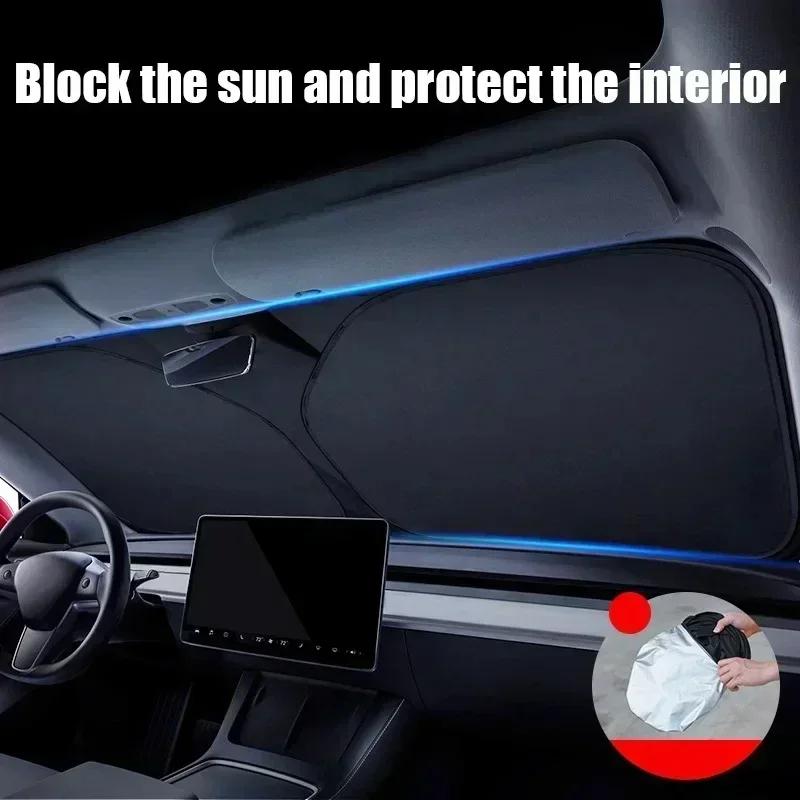 For Renault Clio 2 3 4 5 - Car Windshield Sunshade Cover Front Window Sun Shade Visor Car Interior Accessories