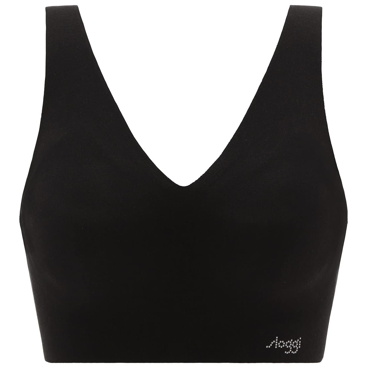 

Sloggi Zero Feel Хлопковый Топ-халф 0004 M [Triumph] V-образный женский (черный)