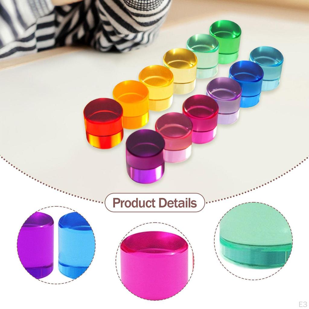 12 Piece Colorful Building Blocks Set for Children Stacking Toys Motor Skills Development