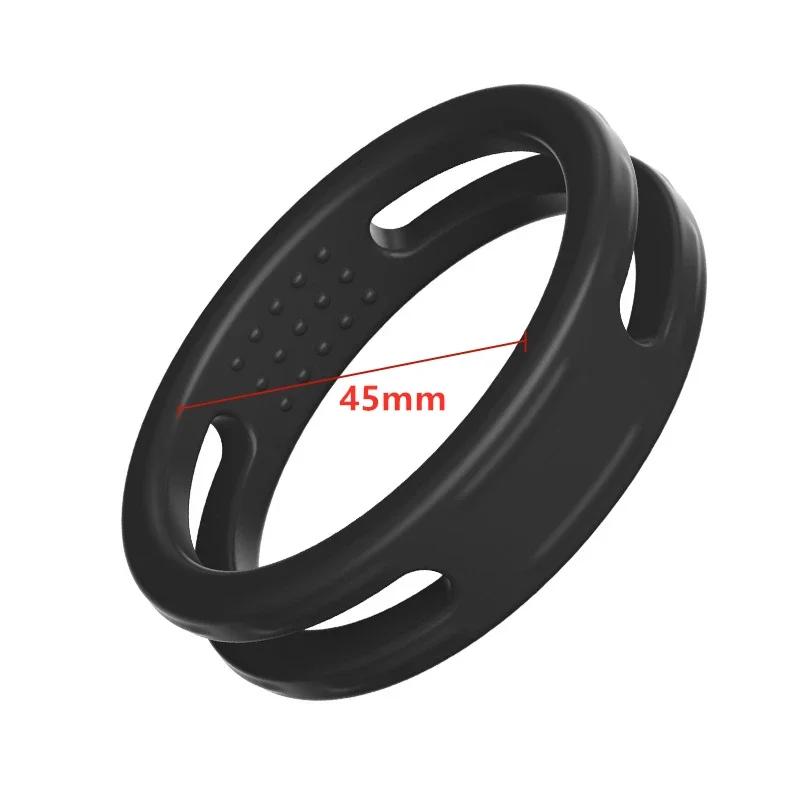 Soft Silicone Cock Rings Male Delay Ejaculation Penis Lasting Erection Scrotum Testis Restraint Adult Sex Toys For Men Reusable