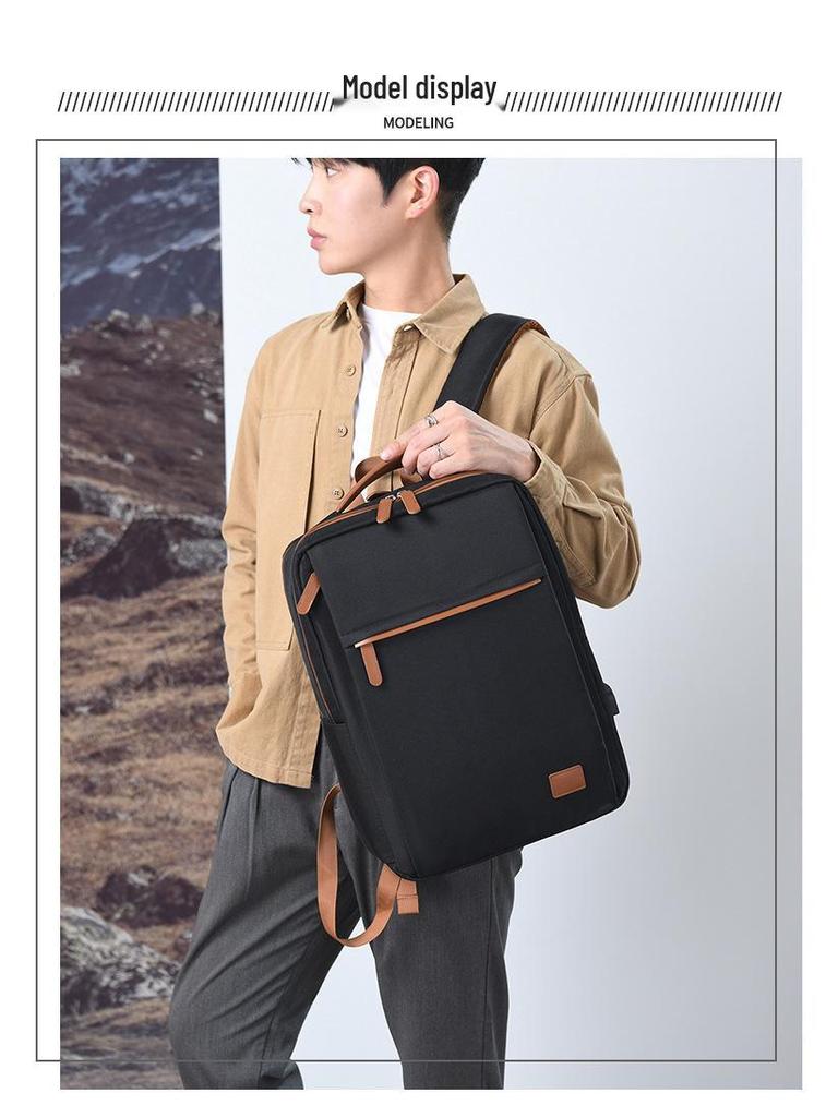 Men's High-Capacity Versatile Backpack for Commuting, Outdoor Leisure, and School.