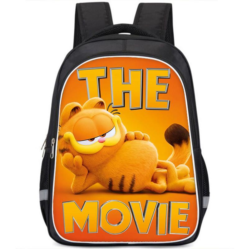 

Spacious Garfield Movie Poster Backpack For Students With Oxford Fabric Unisex Design Style I,Small