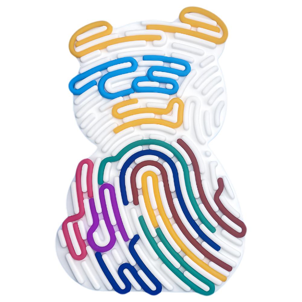 Autism Sensory Products Sensory Activity Board Silicone Sensory STEM Toys Calming Anxiety Relief Stress Toys Sensory Fidget Toys