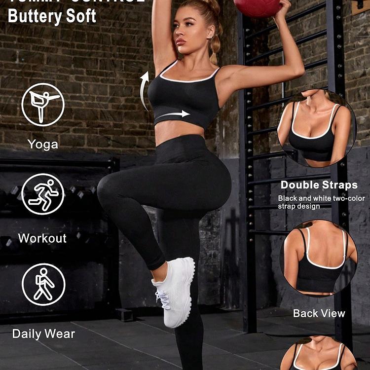 JYL Seamless Hip Lifting Yoga Pants Running Set S бездна