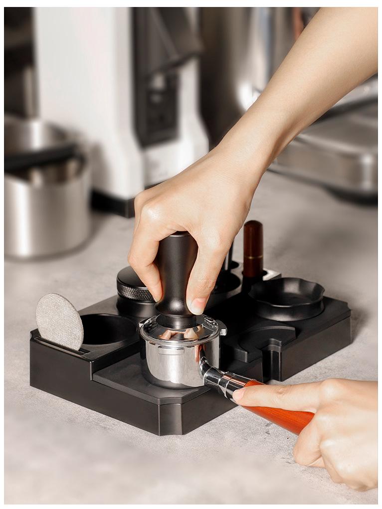 Italian Espresso Coffee Tamper & Knock Box Set (53/58mm)