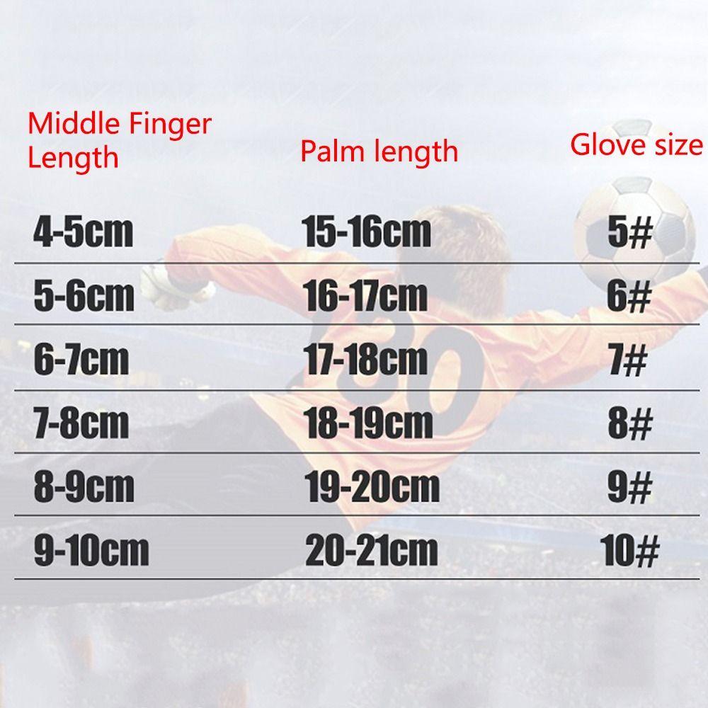 Black Goalie Gloves Finger Protection Football Goalkeeper Gloves  Soccer Training