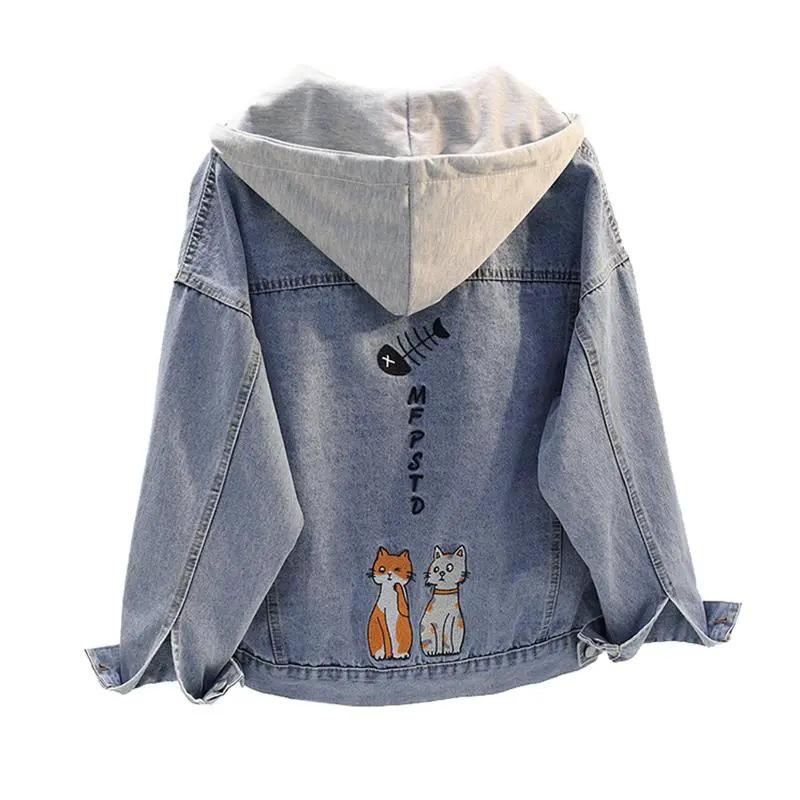 2026 Korean-Style Girls' Denim Jacket - Spring/Autumn Fashion for Little Girls