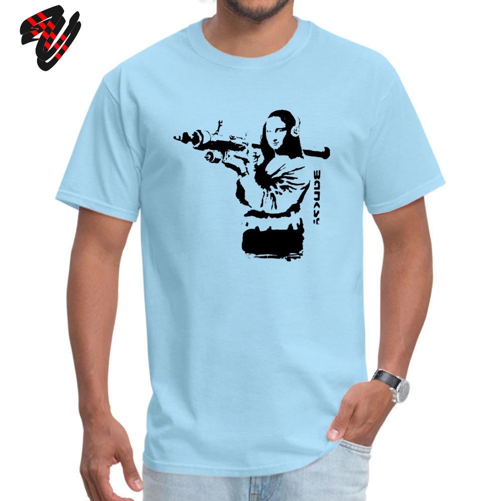 

Street Art Tshirt For Men Banksy Mona Lisa Tops CCCP Tee Shirts 100 Cotton Fabric Clothing O Neck Character Women Tshirt XS S