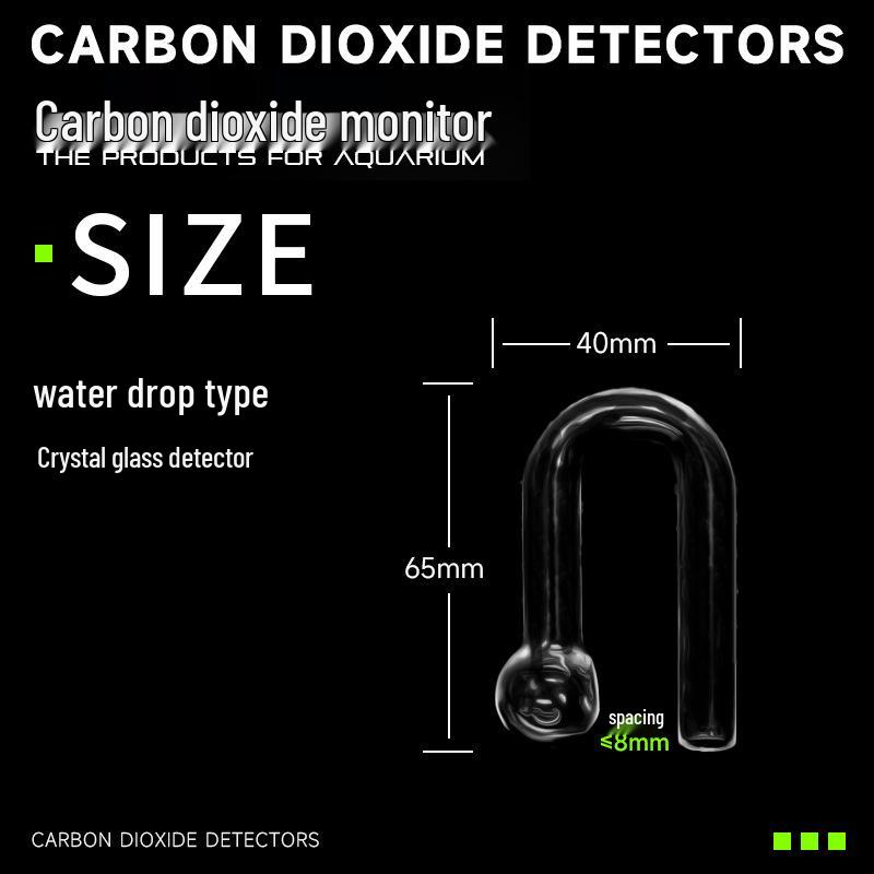 Aquarium CO2 Monitor with High Borosilicate Glass Detector