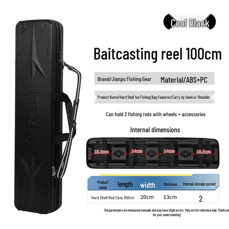 Fish Rod Bag for Raft, Lure, and Sea Fishing - No Disassembly Required, Fits Reel Line Groups, Multiple Models, Winter-Ready Storage.