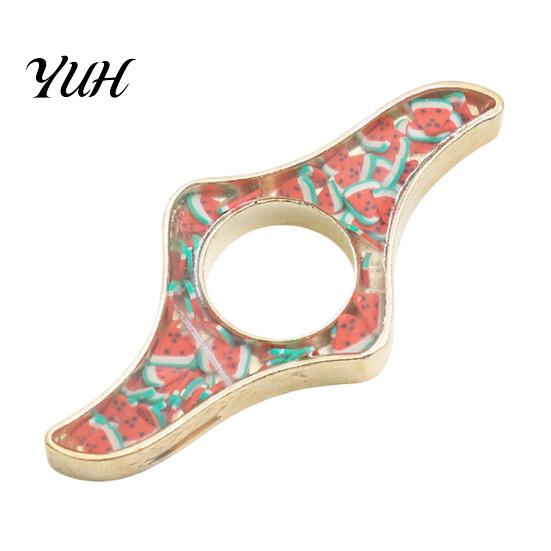 Reading Accessory One Hand Book Page Holder, Glitter Thumb Ring Holder for Reading, Stabilizer Clip Metal Opener Students Readers Tool