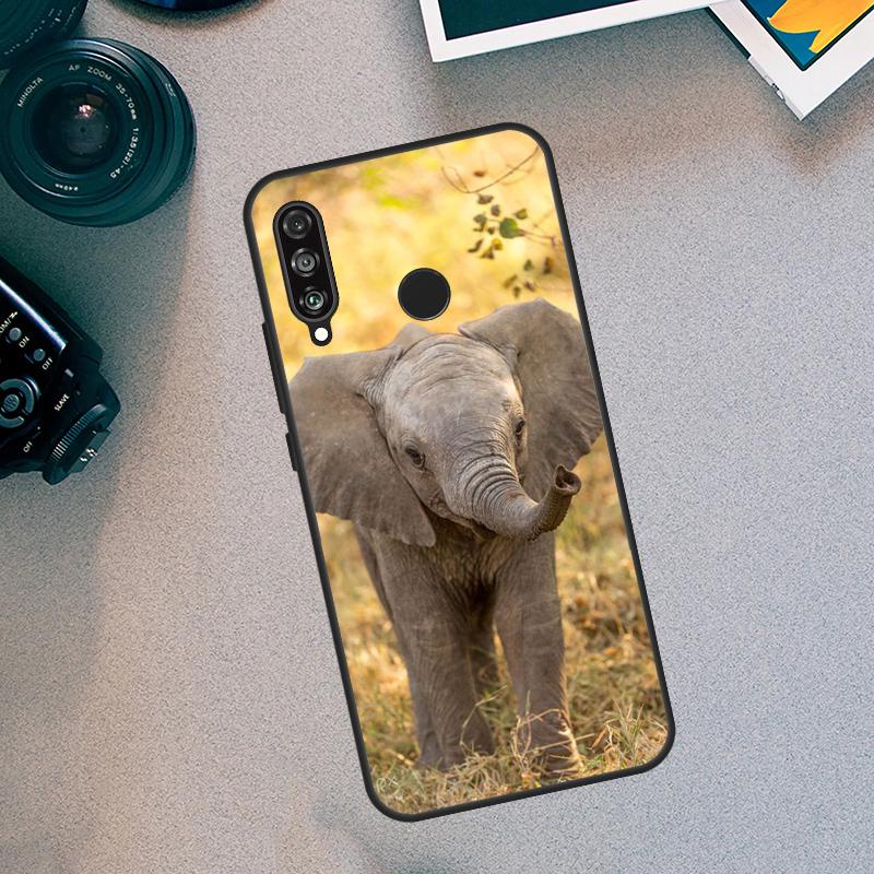 African Elephant Silhouette For Huawei Nova 7i 8i 11i 12i  9 10 SE 11 Pro Y60 Y70 Y90 Y61 Y91 Y72 Y73 P40 P30 Lite Case
