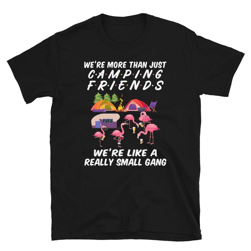 Camping FRIENDS TV Show Text Vintage Design Camping Novelty T-Shirt M
