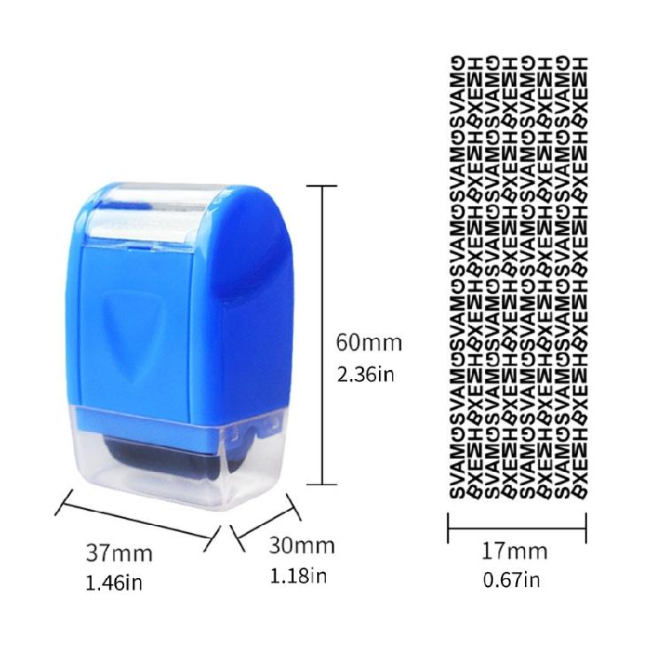 Privacy Protective Roller Stamper with Dustproof Lid Identity Theft Prevention Stamper Roller for Document Mail Address