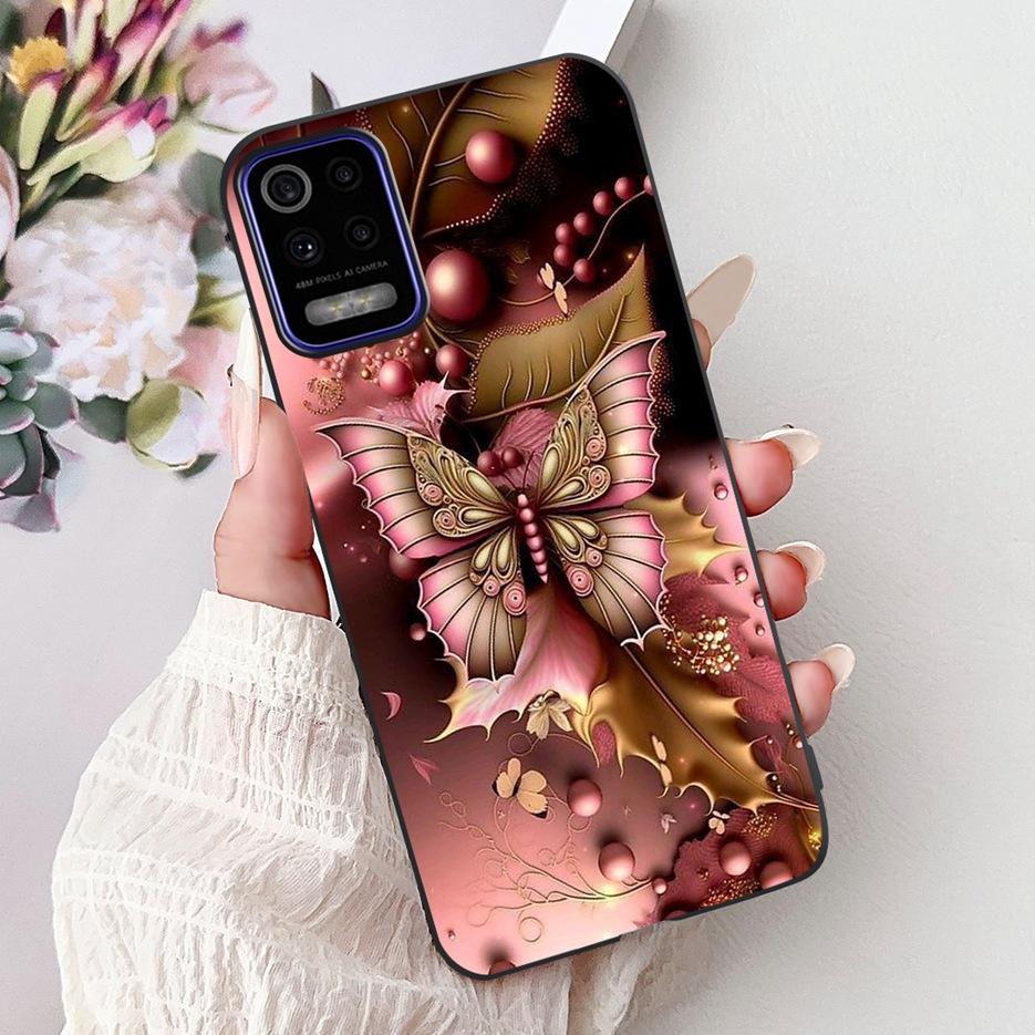 For LG K52 K62 2020 Case LM-K520 LM-K525 Stylish Love Heart Painted Cover Soft TPU Phone Case For LG K62 K 52 LGK52 LGK62 Fundas