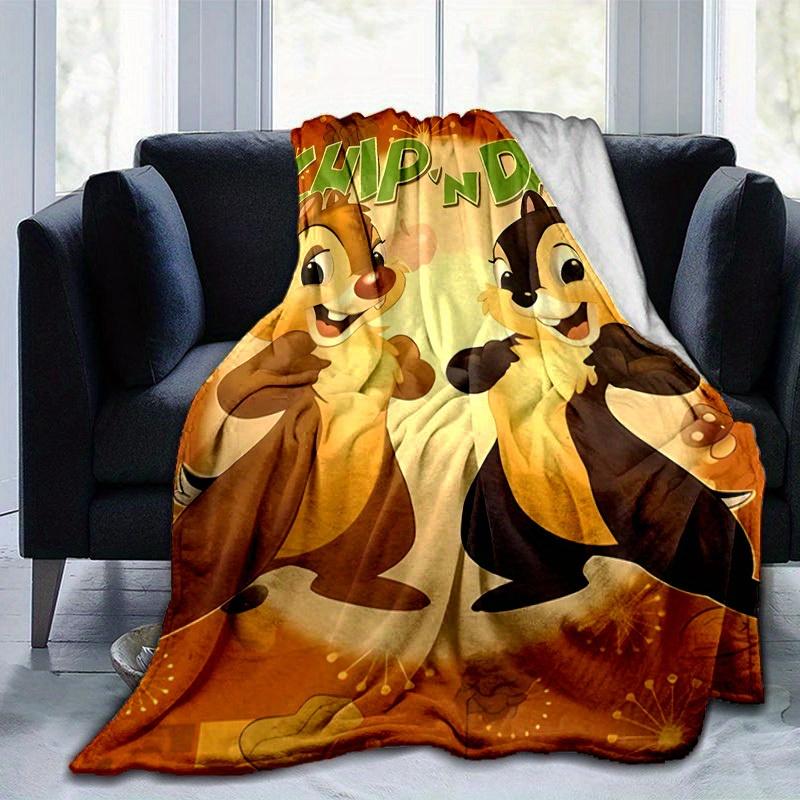 1pc, Chip 'n Dale Throw Blanket Soft & Cozy Coverlet for Home Decor, Couch, Bed, Travel, Camping, Car, Beach, Office Nap Perfect Gift Idea