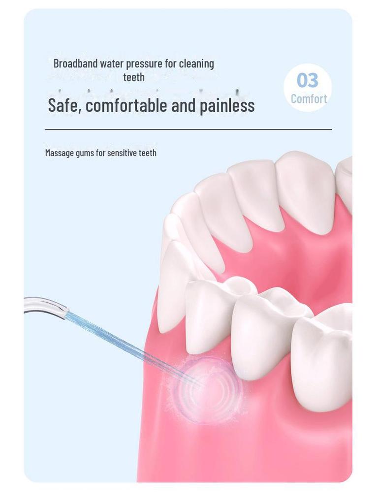 Portable Waterproof High-Frequency Pulse Electric Water Flosser