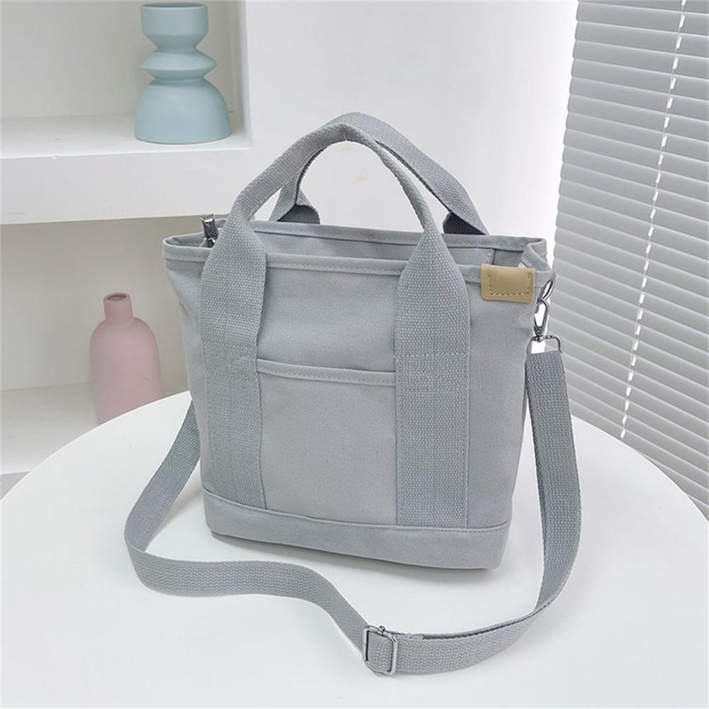 Women's Canvas Tote Bag  Handbags for Commuting Bag Pure Color Messenger Shoulder Bag Female Handbag