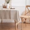 Modern Minimalist Cotton Linen Tablecloth Rectangle Dining Table Cover Desk Mat Picnic Blanket Home Decor