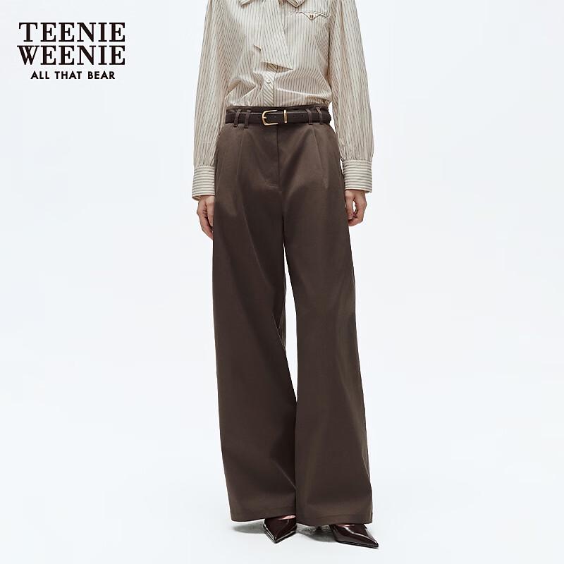Teenie Weenie Women's High-Waisted Pleated Cocoon Trousers