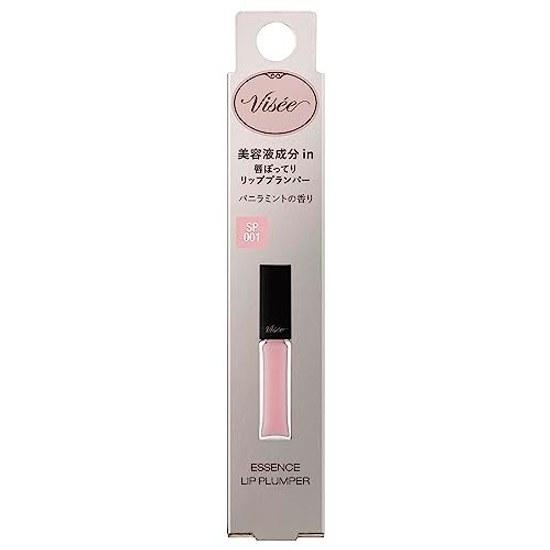 Visee Essence Lip Plumper SP001 Sheer Pink Gloss Color Enhancement Plumping Moisturizing Warming 5.5mL