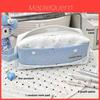 Fabric Pencil Case Large Capacity For Students With Stylish Design For School Supplies