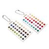 Soft Summer Autumn Double-sided Color Cards 24 Circular Blocks Professional Color Palette for Wedding Stylist Bridal Makeup Matching