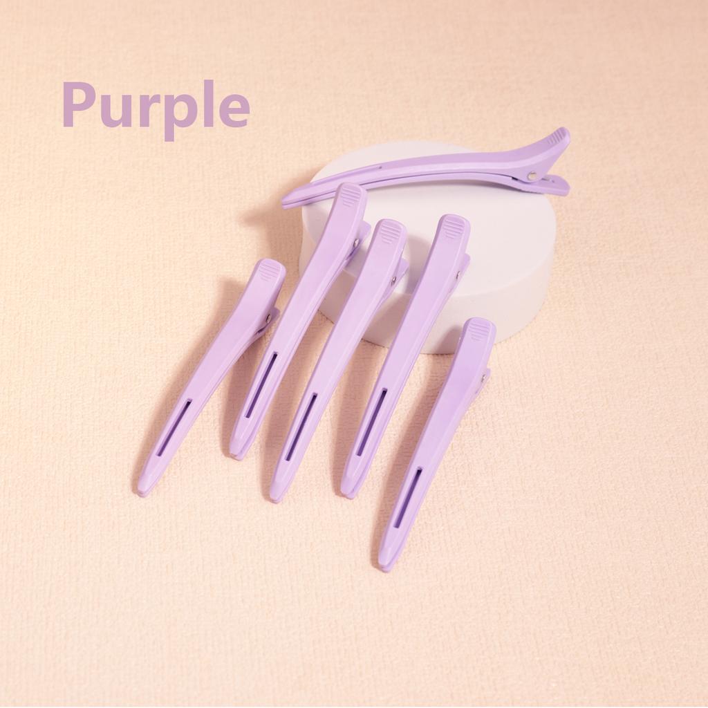 6peices Professional Hair Salon Hair Clips Plastic Single Fork Hair Clips for Styling - Segmentation Special for Real Hair Wigs